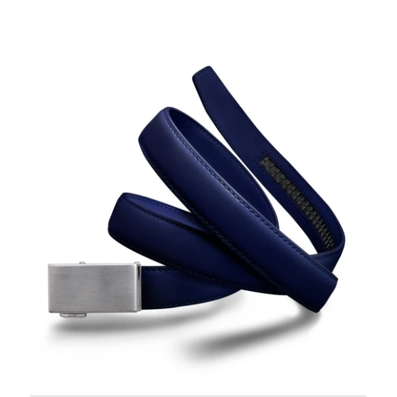 Navy blue clearance leather belt womens