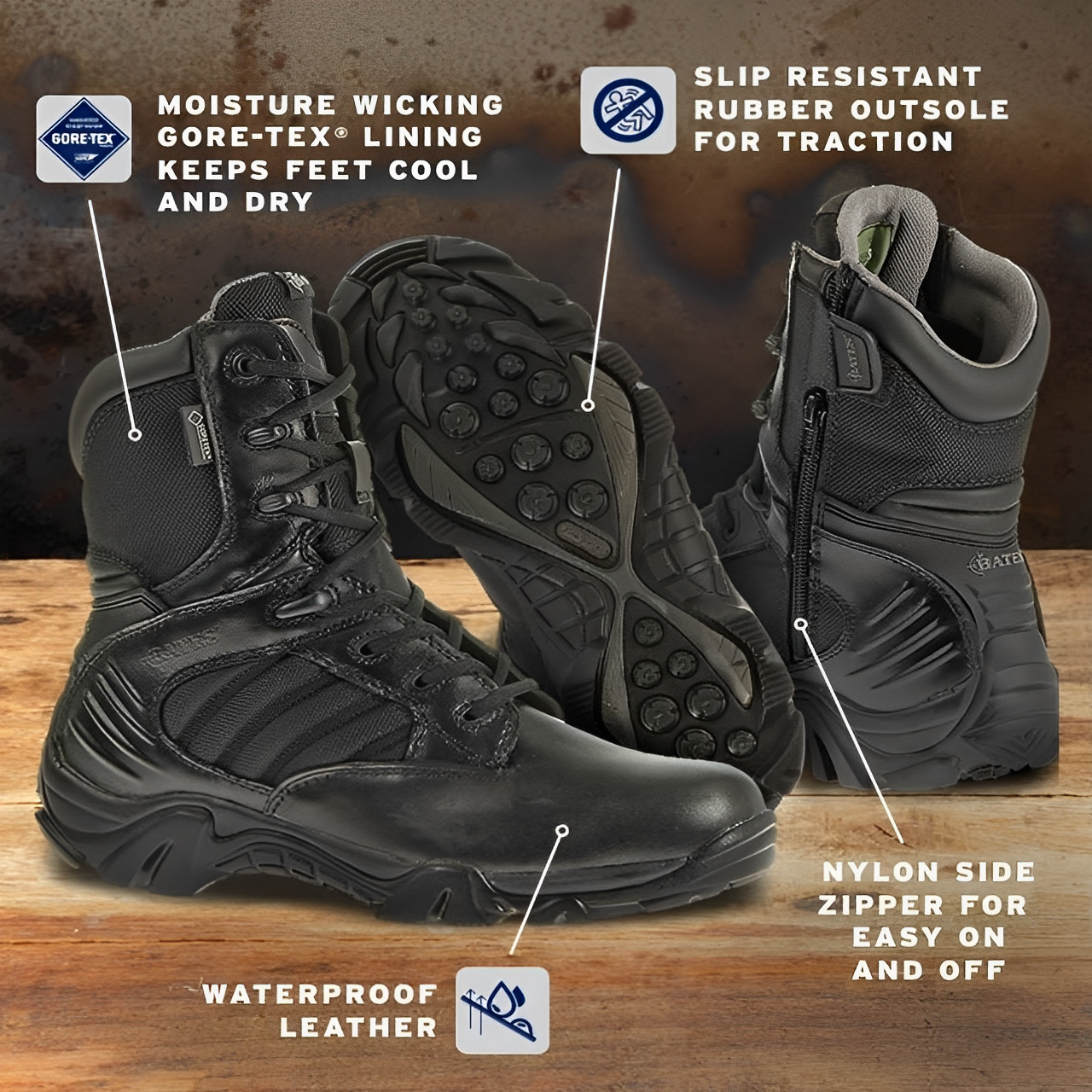 Bates sales gtx waterproof