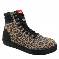 Mellow Walk CSA Women's Jessica High Top Leopard Extra Wide Width