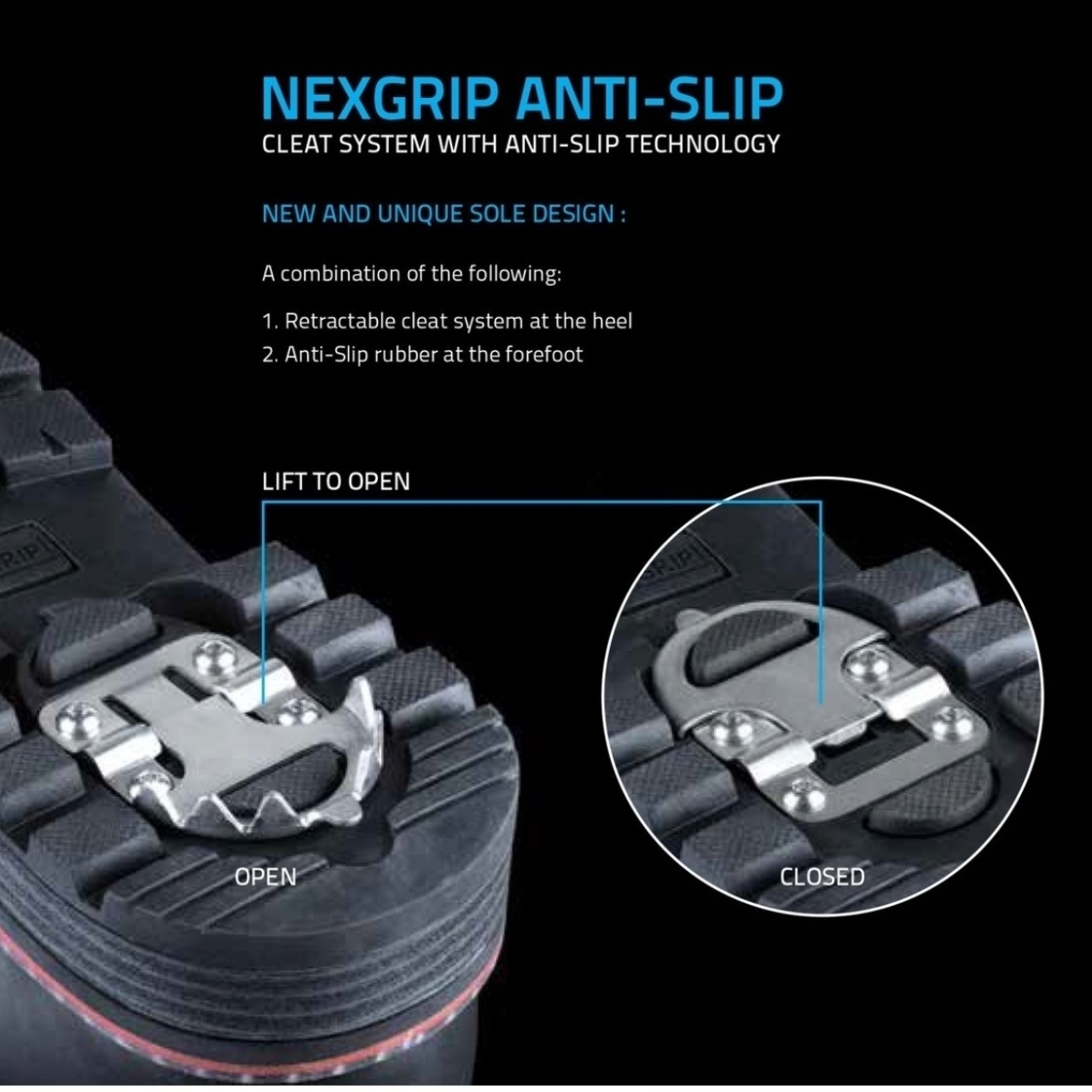 NexGrip Women's Ice Megan 3.0 Repel Leather WP Wide Width