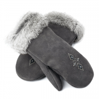 Manitobah Mukluks Fur Trimmed Mitts